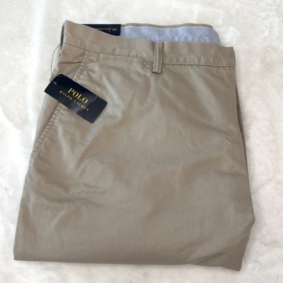 Polo Ralph Lauren Stretch Classic Fit Flat Front Khaki Pants- 42”x34” - Picture 15 of 15